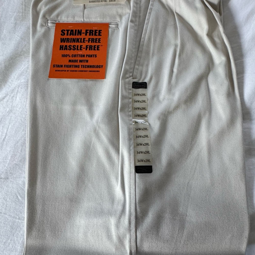 Dockers Cream Stain-Resistant Pants